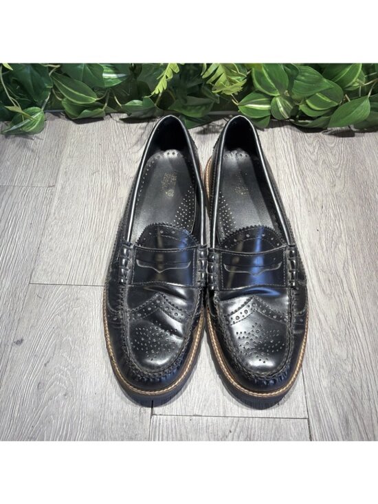 GH Bass Weejuns Larson Wingtip Lug Loafer Black Men 11.5 D main image 5